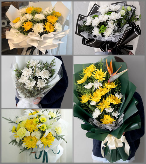 湖北黄冈市黄梅县孔垄镇段列村白事花束代送